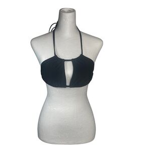 Aerie Black Halter Bikini Top Womens Medium